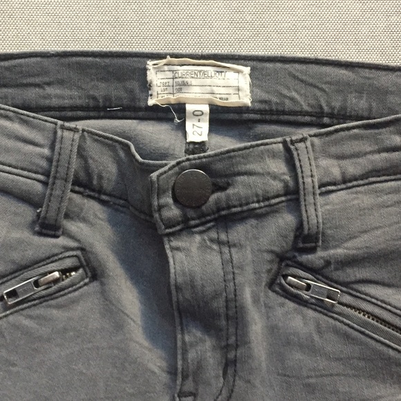 Gray CURENT/ELLIOTT Biker Skinny Jeans - Picture 7 of 8